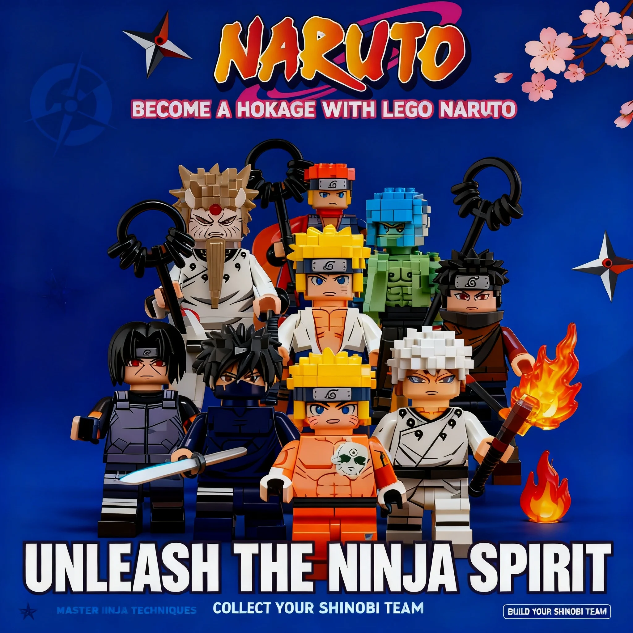 

Naruto Sasuke Kakashi Jiraiya Tsunade Obito Itachi Indora Anime Mini Blocks Figure WM6155 WM6154 WM6153 Collectible