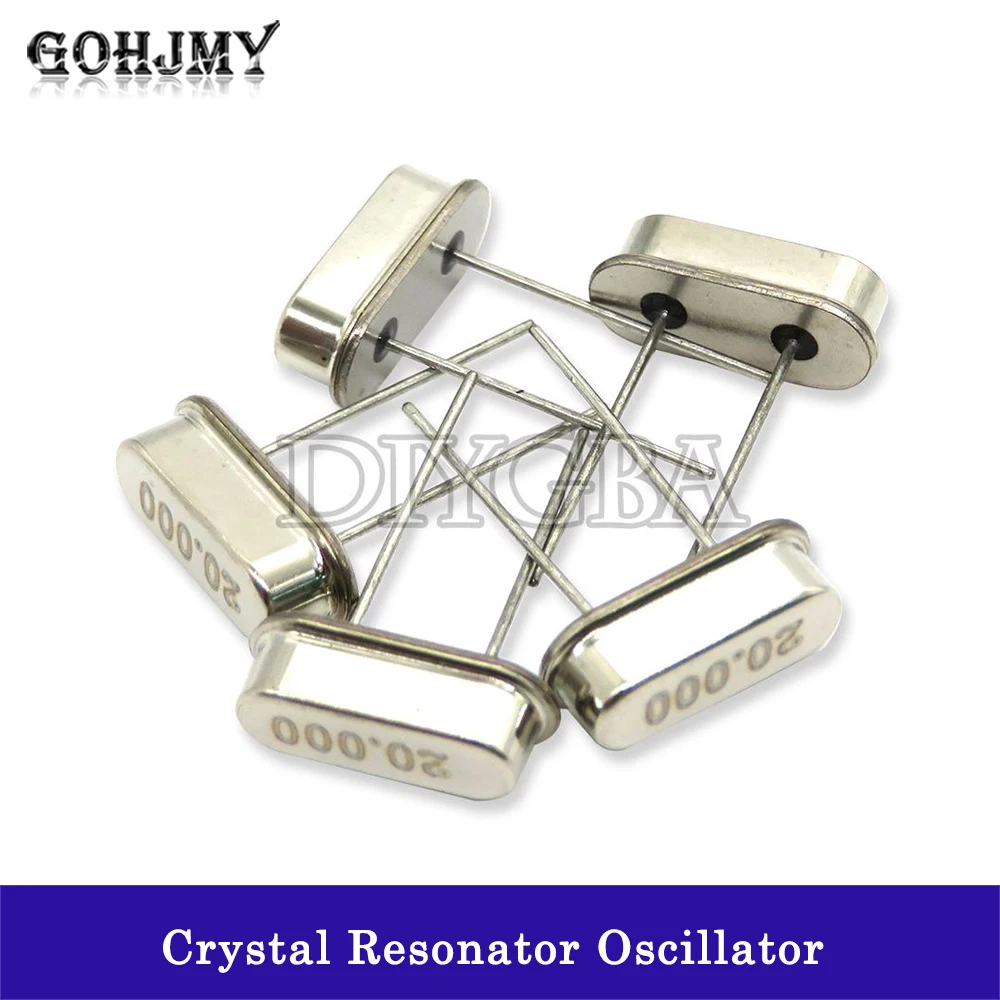 10PCS/LOT Quartz Crystal Resonator Passive Oscillator HC49S 8.000MHZ 4Mhz 6Mhz 8Mhz 12Mhz 16Mhz 20Mhz 24Mhz  32.768K 32.768K