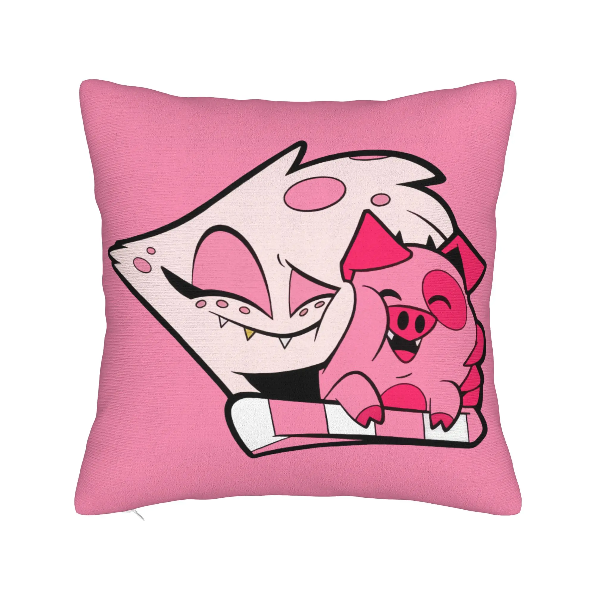 Angel Dust and Fat Nuggets Hazbins Hotels Pillowcase Double-sided Printing Cushion Cover Decoration Pillow Case Cover
