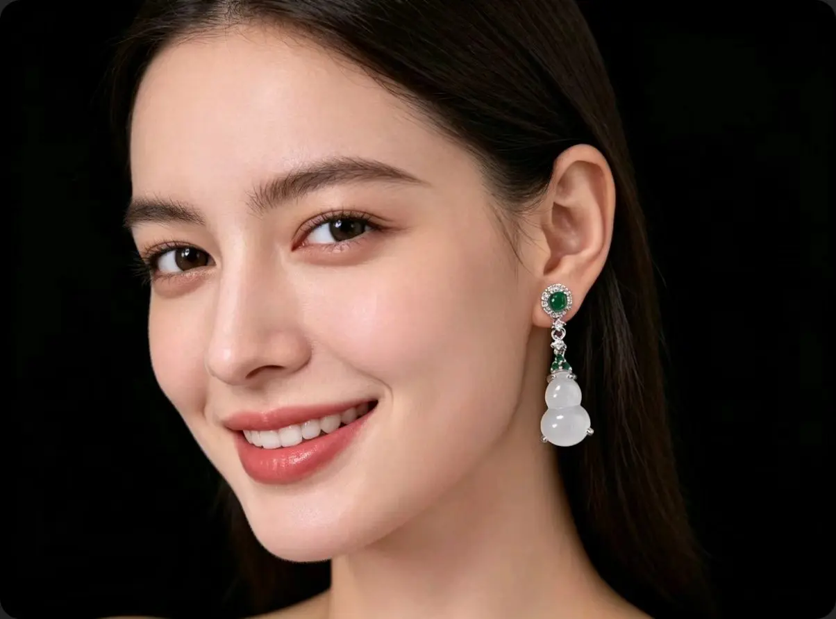 

Chinese-style Feng Bao Gourd Stud Earrings, Vintage Fashionable and Impressive, Suitable for Daily Wear, Outings, Office, and Tr
