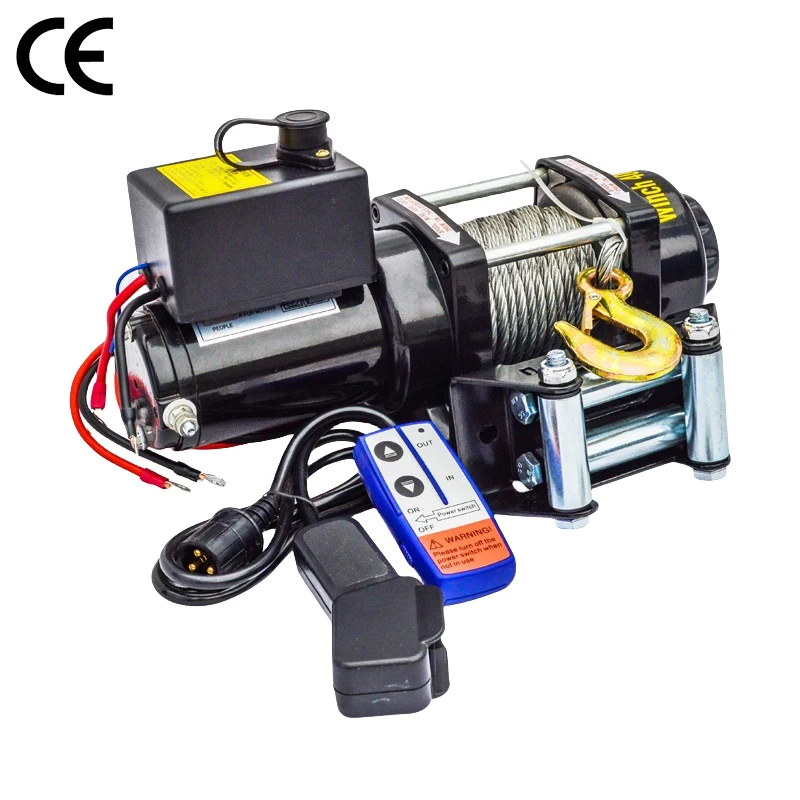 2000 Lbs 12v 24v 4wd Off Road 4x4 Electric Winch Car Winch