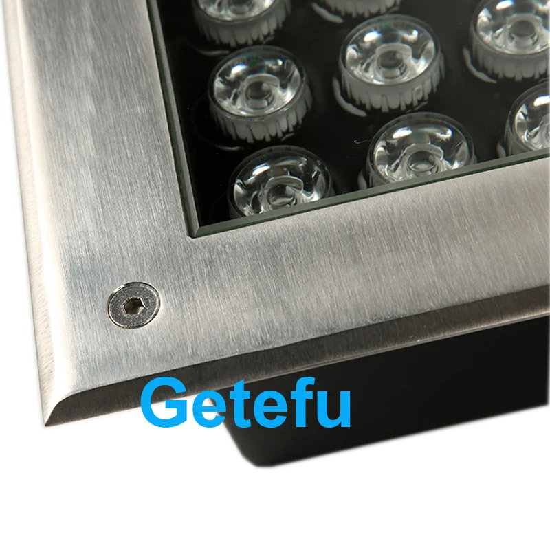 Quadratische LED-Bodenleuchten, 6 W, 9 W, 12 W, 18 W, Gartentreppe, Spot-Terrassende, unterirdische Lampen, Außenterrasbeleuchtung, LED-Untergrund – Detail 12