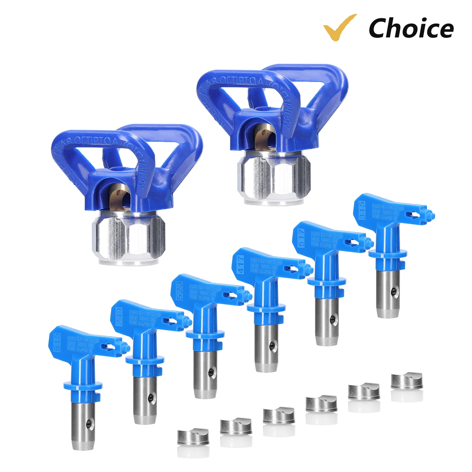 

Набор безвоздушных насадок для краски, наконечники для реверсивного распылителя краски, комплект насадок для распылителя краски безвоздушным распылителем