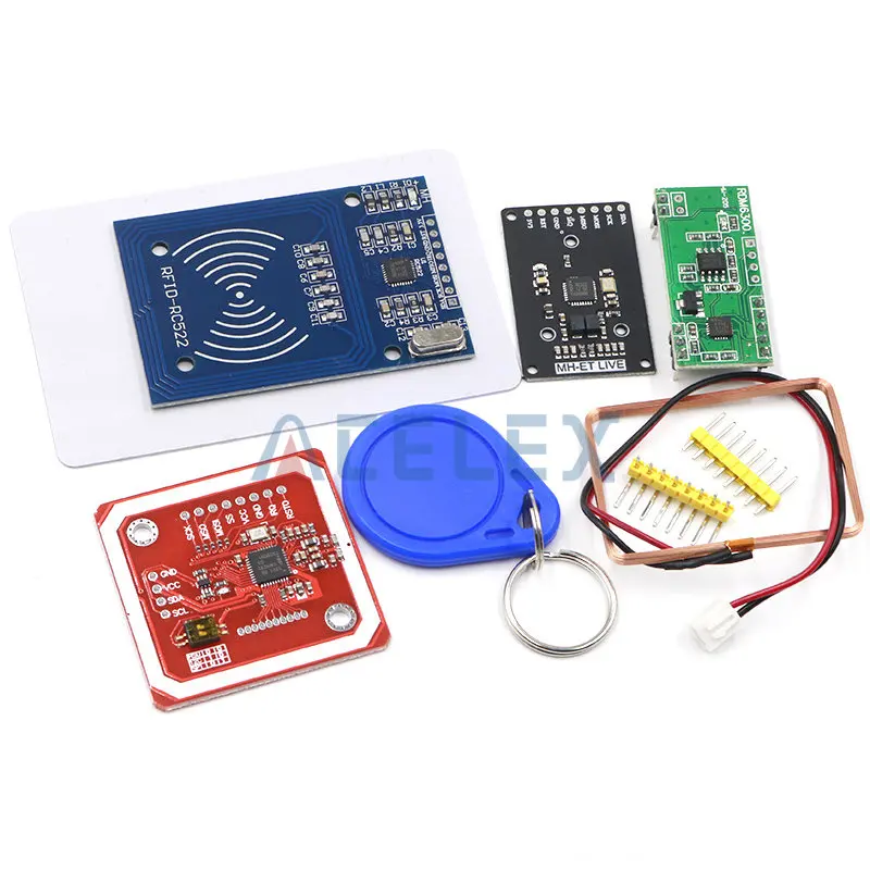 RFID module RC522 MFRC-522 RDM6300 Kits S50 13.56 Mhz 125Khz 6cm With Tags SPI Write & Read for arduino 2560