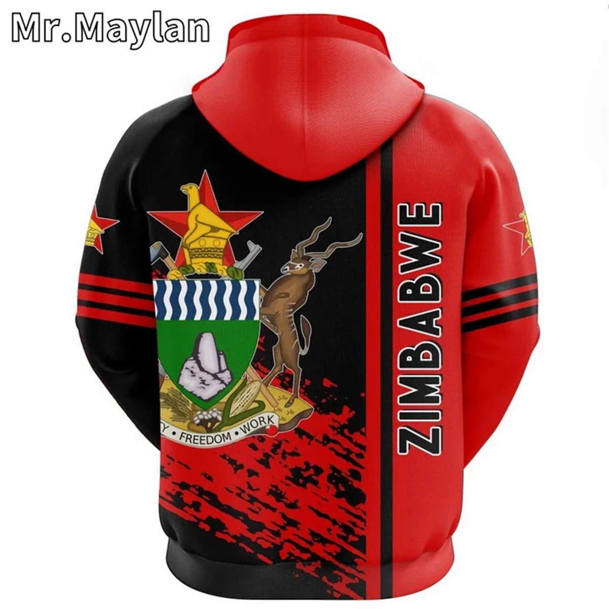 AFRICAN HOODIE Country ZIMBABWE Flag 3D Printed Unisex Hoodies Men/Women Streetwear Zip Pullover Casual Jacket Tracksuits JK-099