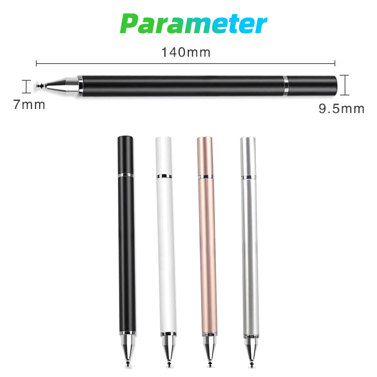 ANMONE 2 In 1 Stylus Pen For Cellphone Tablet Capacitive Touch Pencil For Iphone Samsung Universal  Android Phone Drawing