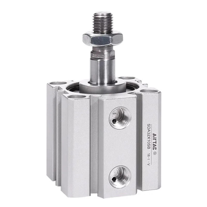 AIRTAC Oryginalny Pneumatyczny Cylinder Kompaktowy SDA Gwint Zewnętrzny Średnica 20 25 32 40 50 63 80 100mm Skok 5 Do 100mm SB Z Magnesem — 2