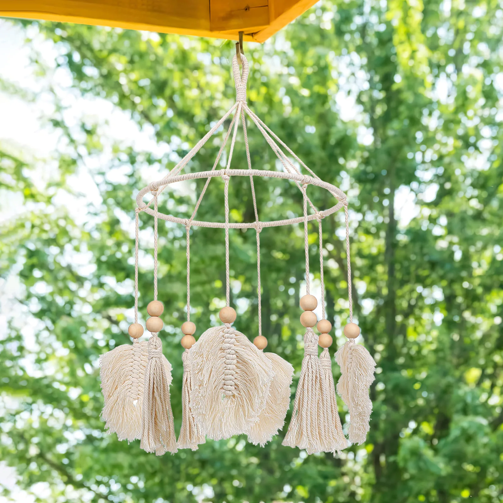 

Cotton Wind Home Decor Hanging Bedroom Artwork Outdoor Work Wind Bell Garden Cell Phone Wall Ornament Durability