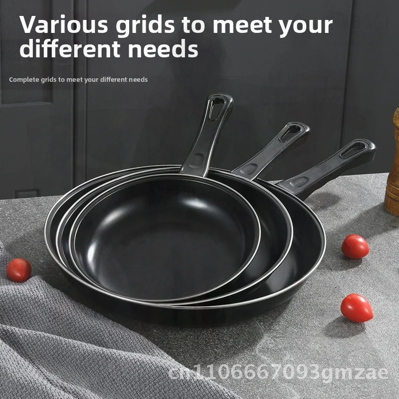 

Non-Stick Frying Pan for Induction Cooker Household Use - Dual-Purpose Steak Pancake Fried Egg Pan Korean Style Refined Iron