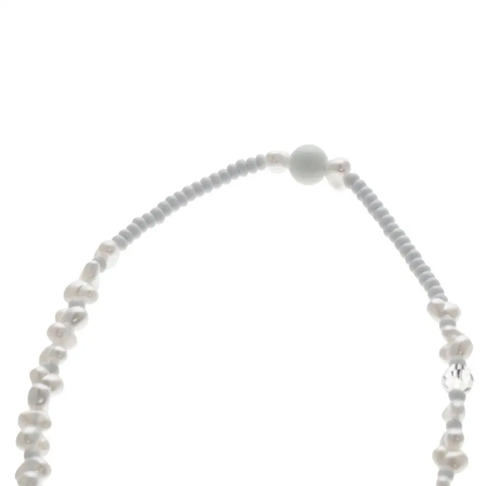 

Ремешок-шарм для телефона женский, на запястье, с бусинами из стекла и белым жемчугом, цепочка для мобильного телефона, ремешок-антипотеряшка на запястье