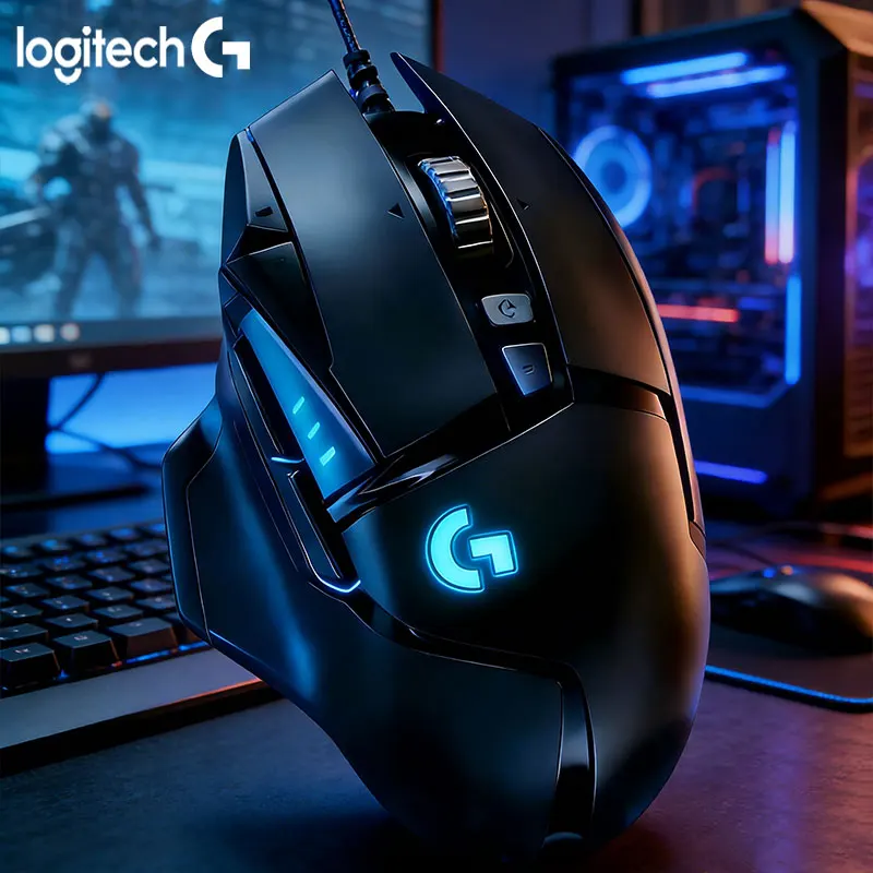 

Бесшумная мышь Logitech G502, тихая зарядка, низкий уровень шума, высокая чувствительность, противоскользящие элементы, подходит как для офиса, так и для игр