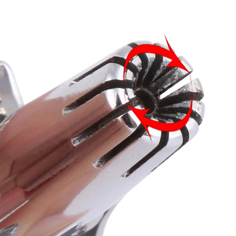 ماكينة تشذيب الأنف المعدنية الميكانيكية المحمولة، نوع الضغط اليدوي، إطلاق الإجهاد من الفولاذ المقاوم للصدأ، مزيل شعر الأنف والأذن