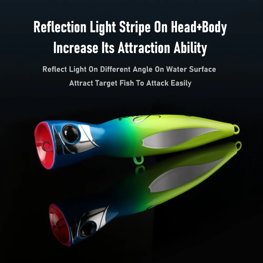 YOOFISH GTตกปลาLure Topwater Popper 60G 85G 160Mm 185Mmน้ําเค็มปลาทูน่าBluefishประดิษฐ์ทะเลเรือตกปลาเหยื่อHard