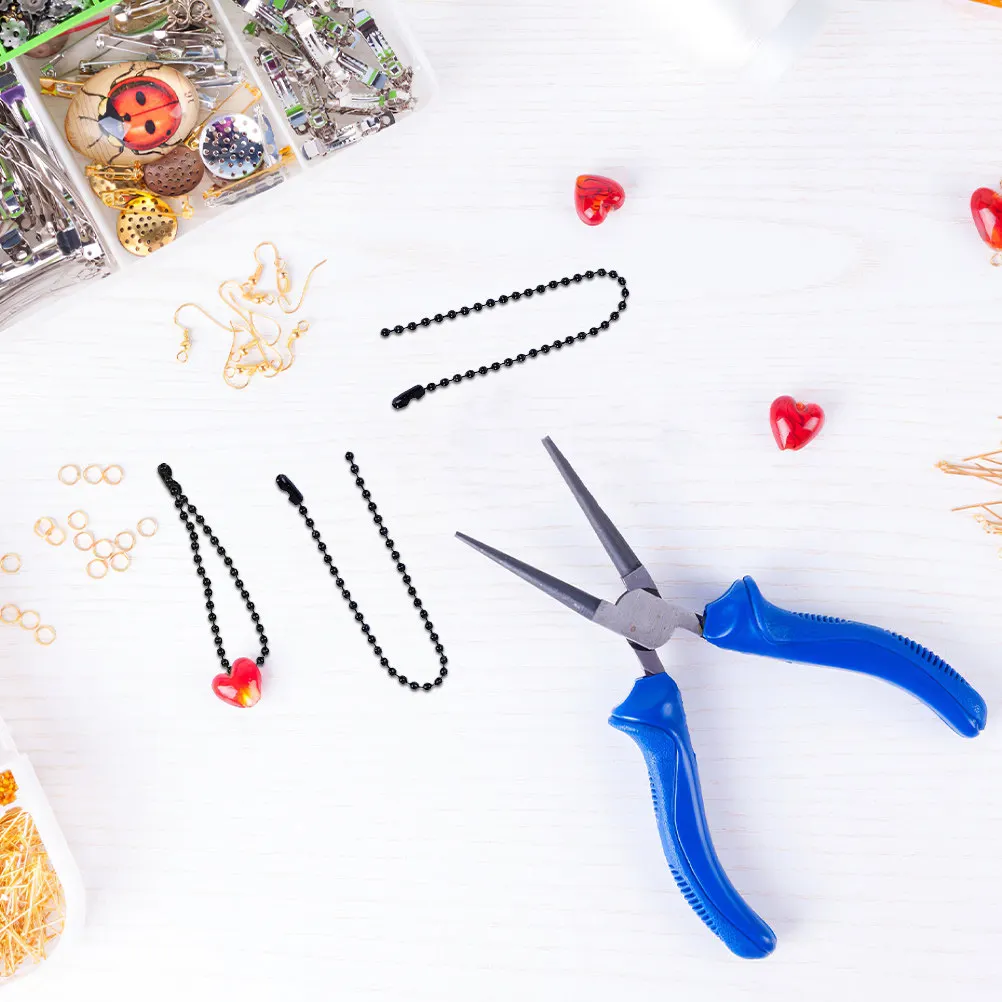 2.4mm Ball Chain for DIY Jewelry Making Solid Rust Resistant High Polished Smooth Metal Bead Chain for Dog Tags Bottle Pendants