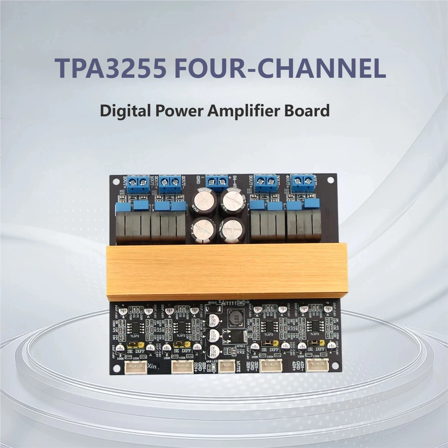 YJCO TPA3255 4-Channel Class D HiFi Digital Power Amplifier Board Balanced Input 315W×4 High Power Audio Amp Module