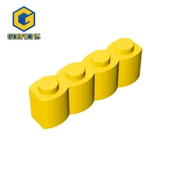 Gobricks 10PCS Compatible Assembles Particles 30137 Brick Modified 1 x 4 with Profile Palisade Building Blocks Part Tech Toys