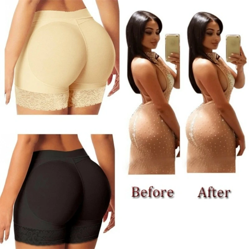 Women Padded Push Up Panties Butt Lifter Shaper Fake Ass Buttocks Invisible Peach Hip Panties Briefs Underwear Lingerie