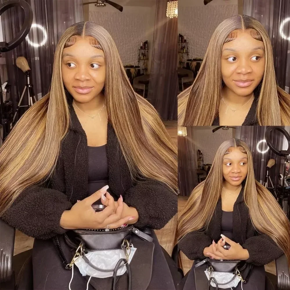 SoGreat 200% densidad resaltado 13x6 peluca con malla Frontal hueso recto pelucas de cabello humano recto HD peluca Frontal de encaje 13x4 brasileño