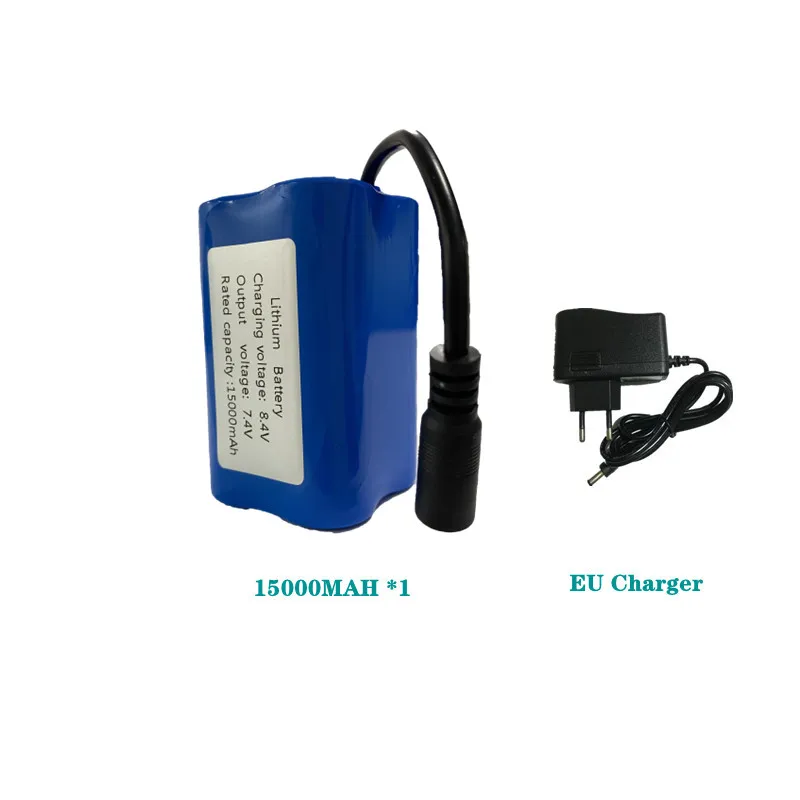 V900 T188 T888 2011-5 V18 V700 V020 D16D18 Remote Control RC Fishing Boat Spare Parts 7.4V 12800MAH 15000MAH Battery/Charger/USB