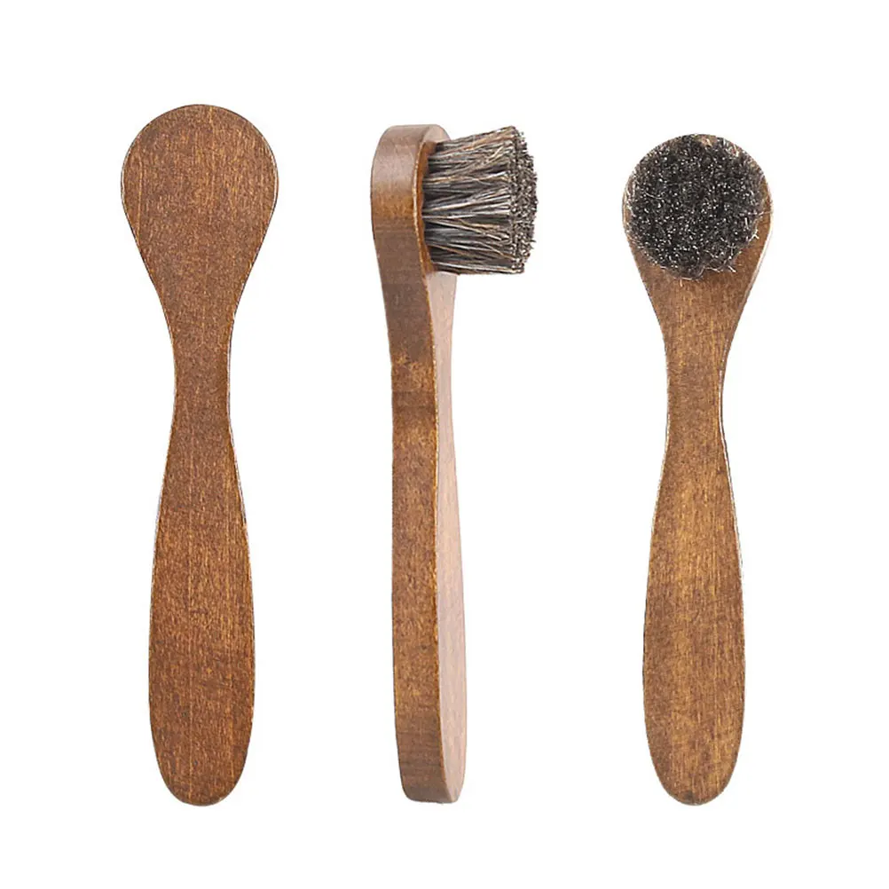 

Portable Home Use Long Handle Maple Wood Brush Horse Hair Shoes Cleaning Brush Polishing Brush Shoe Care Tool