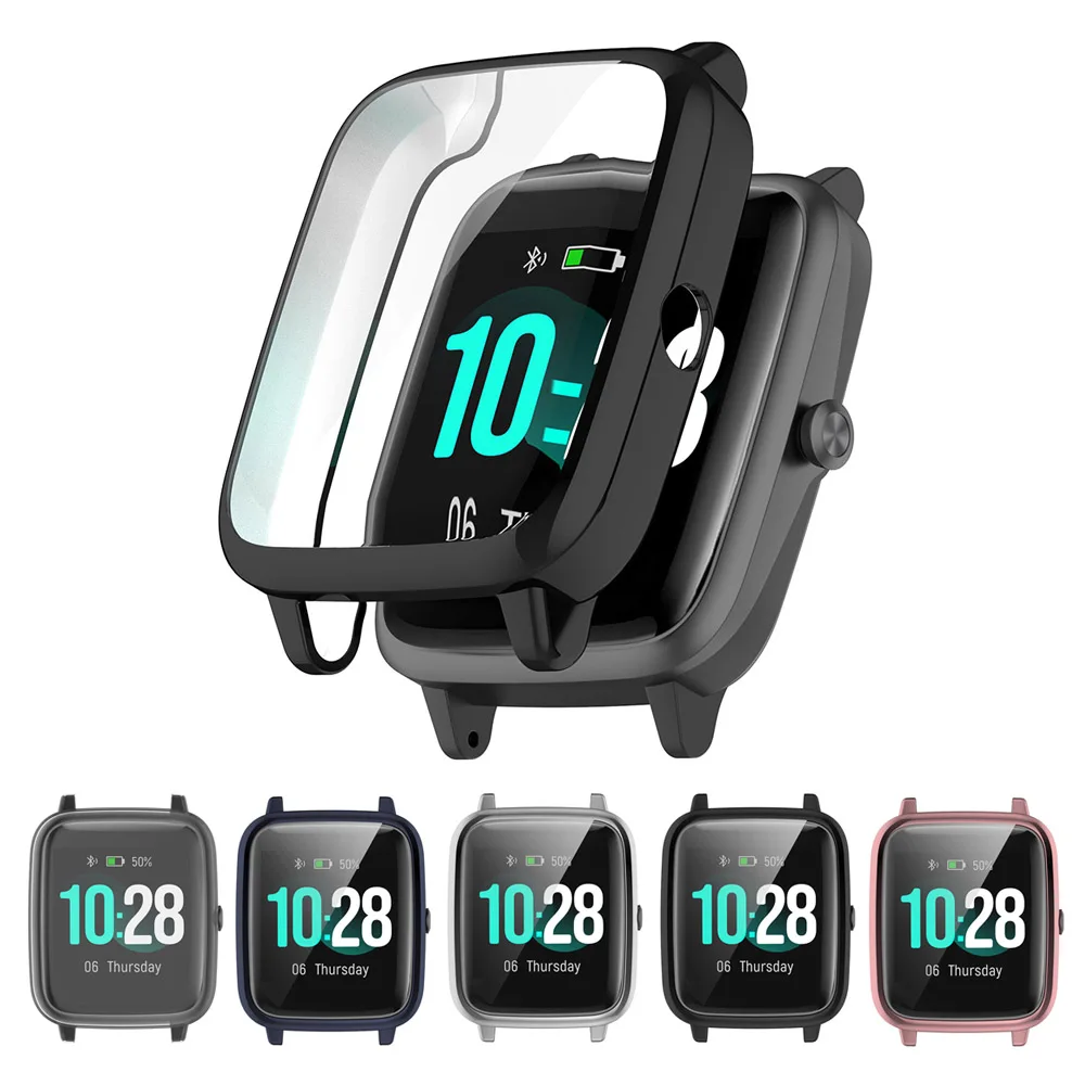 TPU Case for ID205L Smartwatch Screen Protector Cover for Willful SW021 Watch Face Cases Black Accessories