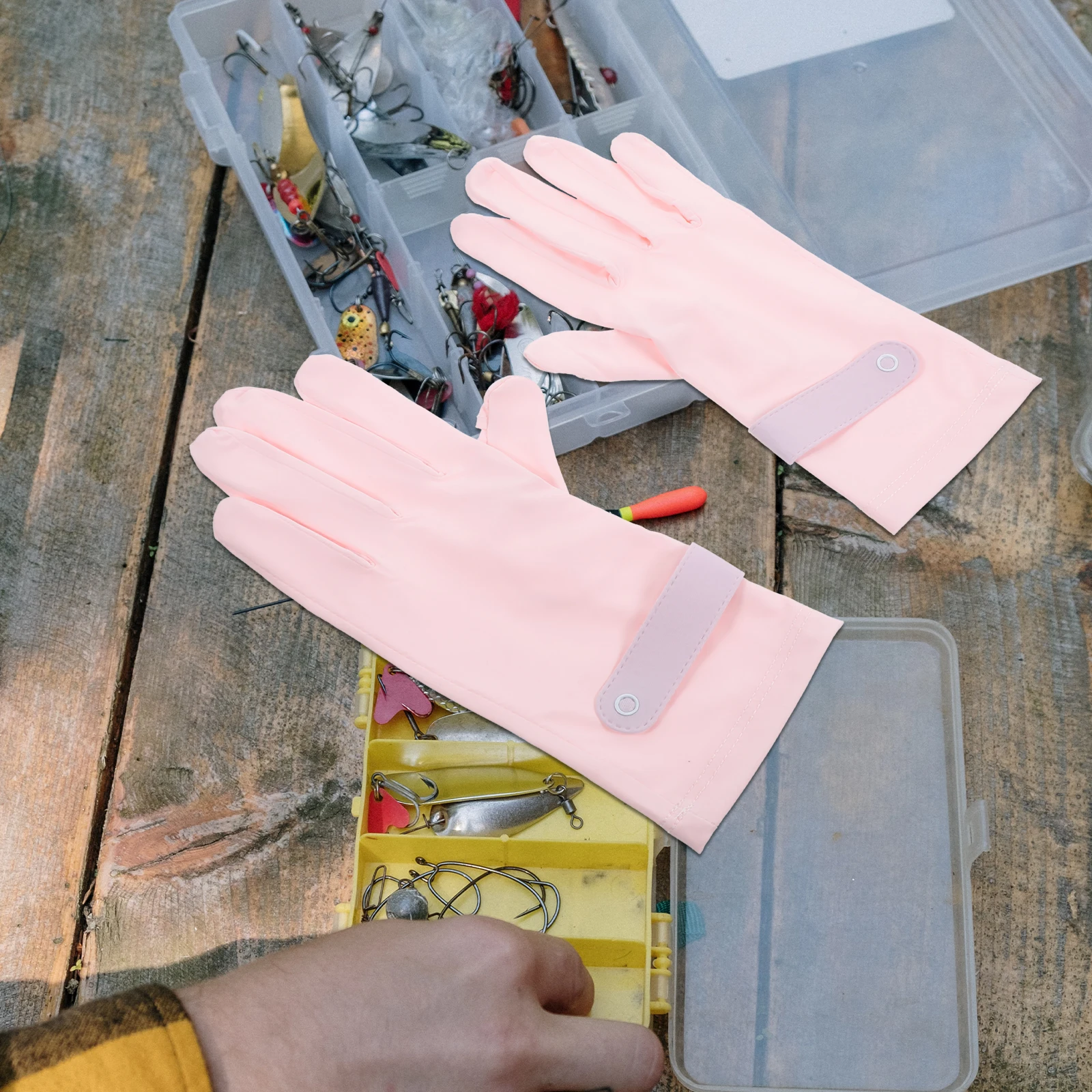 

Sunscreen Ice Silk Gloves for Women Men Driving Riding Bike Fishing Outdoor Sports Fitness Portable Non-Slip Breathable