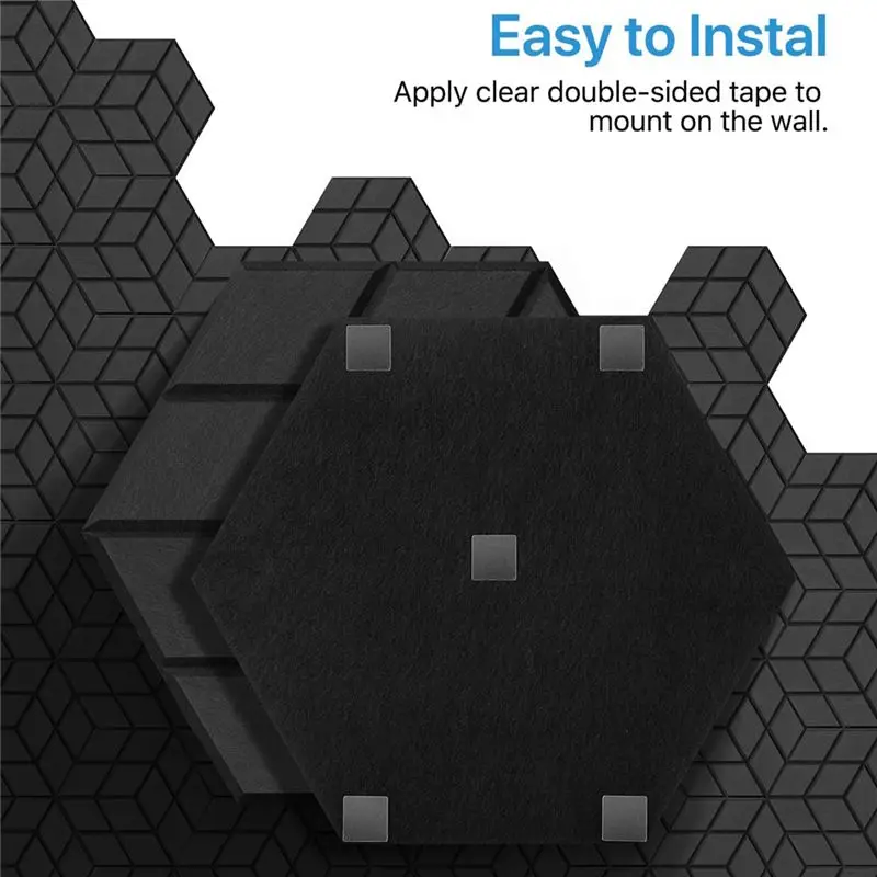 [NEW!A93G】 24Pcs Acoustic Foam Panels 13.8X12X0.4Inch Sound Proof Panels Echo Soundproofing Insulation Absorption Panel For Stud