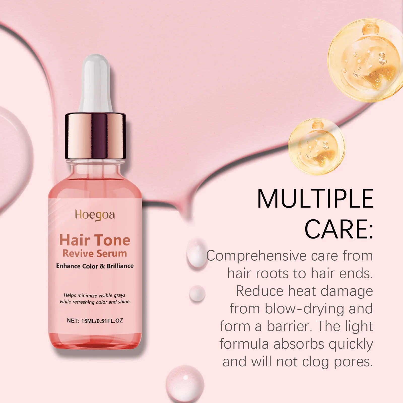 HOEGOA Capelli Nutrire Essenza Idratazione Profonda Illumina Lustro Ridurre Il Forfora Alleviare La Secchezza Rimuovere La Forfora Olio Essenziale Per La Cura Dei Capelli