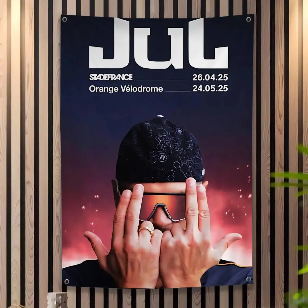 Popular Singer Rapper J-jul Printed Large Flag Art Science Fiction Room Home Decor Decor Banner