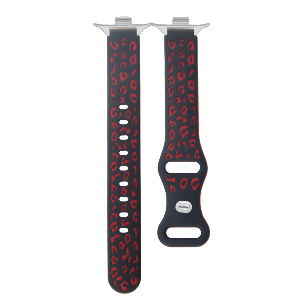 

Silicone Wristband For Xiaomi Band 8Pro/Redmi Band 4 Quick Release Adjustable Leopard Print Smartwatch Sport Strap For Men Women