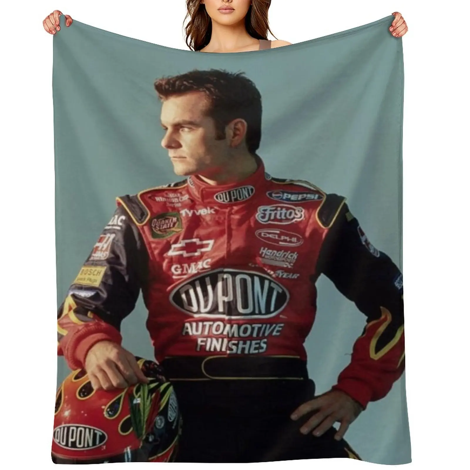 

jeff gordon Throw Blanket Bed Fashionable warm for winter anime halloween Blankets