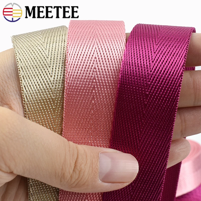 

2-10M 25mm 1mm Thick Nylon Webbing Strap Colorful Ribbon Band Knapsack Strapping Bias Banding Safety Belt DIY Sewing Accessories