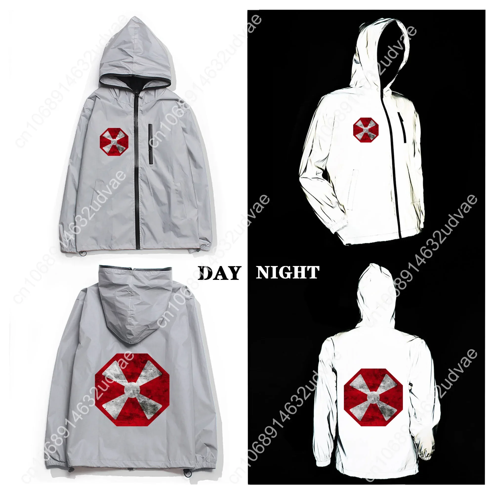 8th Army Eighth EUSA Reflective Jacket Mens Womens Coat Hooded Windbreaker Runing Pocket Jackets Zipper Customized Hoodie