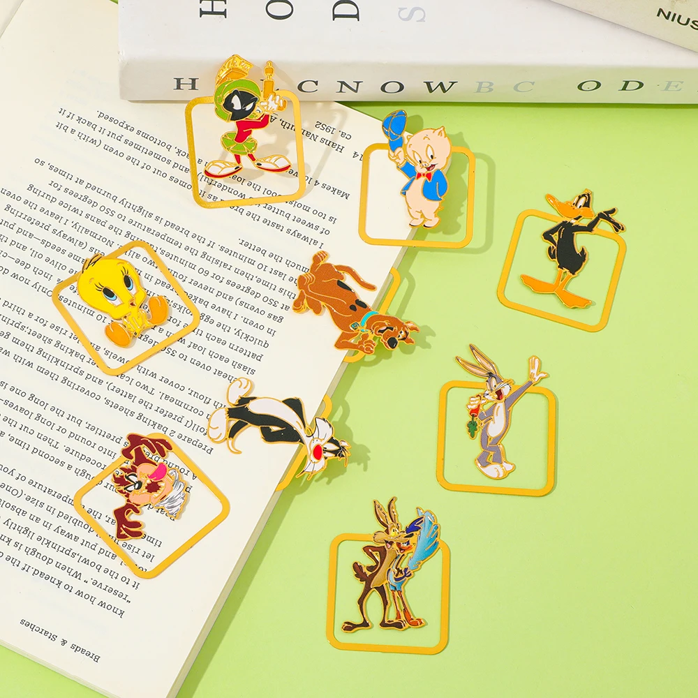 علامة مرجعية معدنية من Bugs Bunny ملحقات كتب Leetong الإبداعية ملحقات القراءة لمحبي الكتب هدايا للعائلة والأصدقاء #3