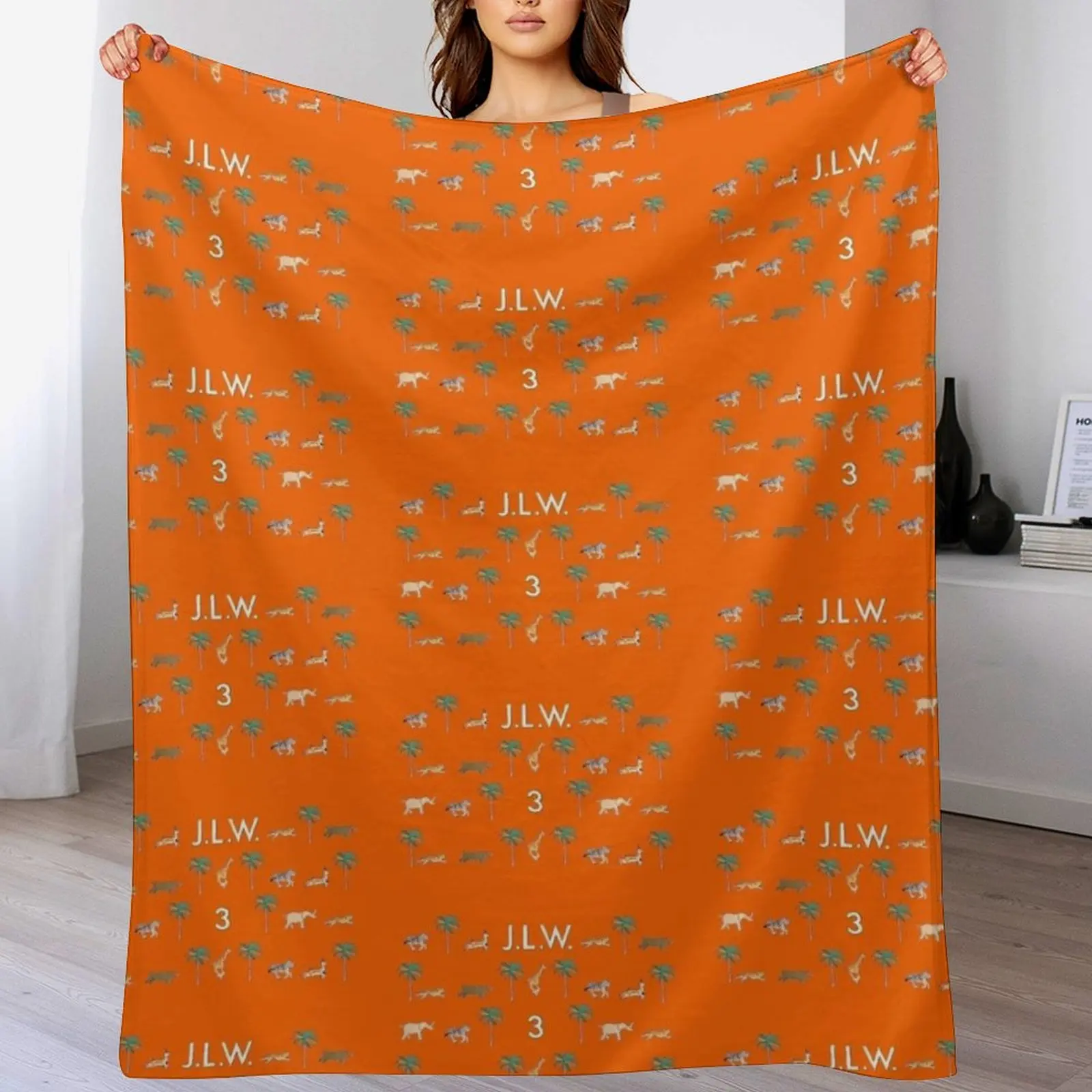 

The Darjeeling Limited Luggage Collection Throw Blanket Cozy Home Blanket Gift for Christmas Holiday
