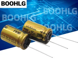 5PCS original 2200UF 35V Japanese audio filter capacitor 35V 2200UF 16X25 FW gold shell