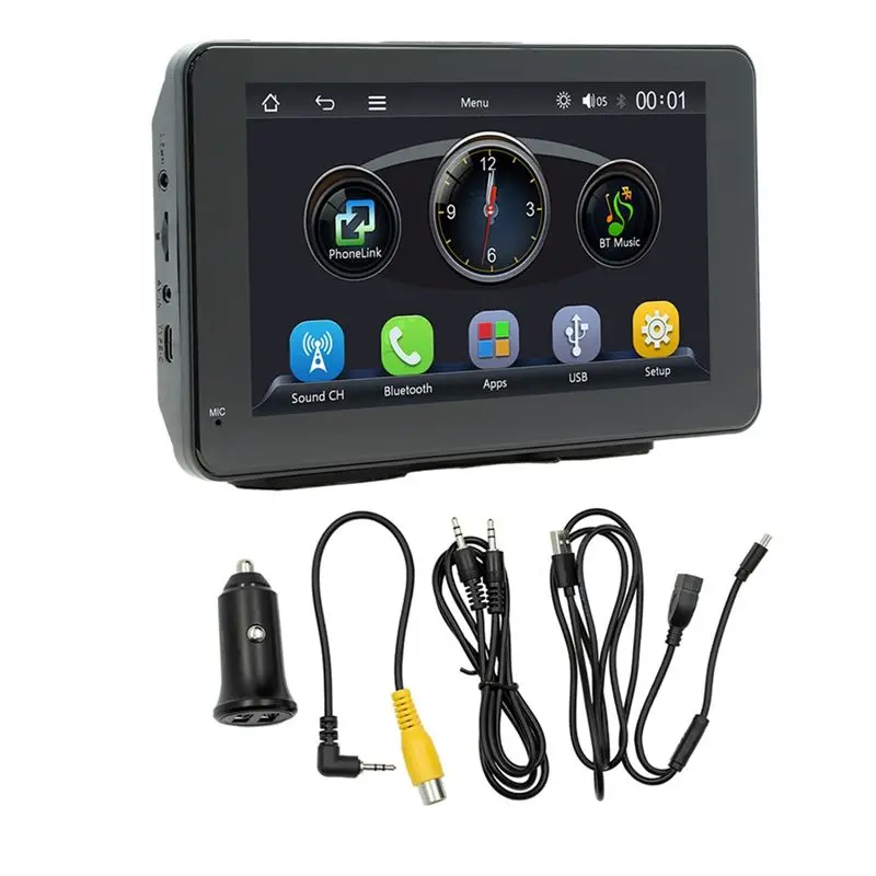 

Car 7 Inch Bluetooth Portable Screen Driving Recorder GPS Navigation Display Wireless Carplay Android AUTO MP5 Player