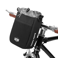 Bicycle Handlebar Bag Water Bottle Holder Drink/Beverage Storage Cooler Insulated Bag for Bike Baby Stroller