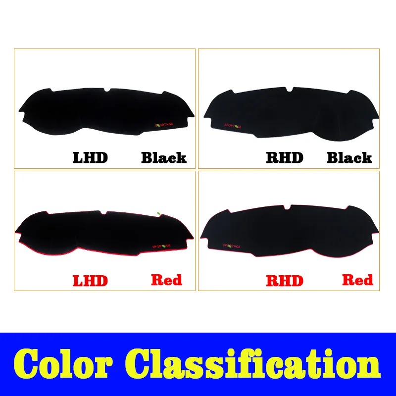 Car Dashboard Cover Dash Mat Sun Shade Instrume Panel Carpets Accessories For Kia Sportage 4 QL 2016 2017 2018 2019 2020