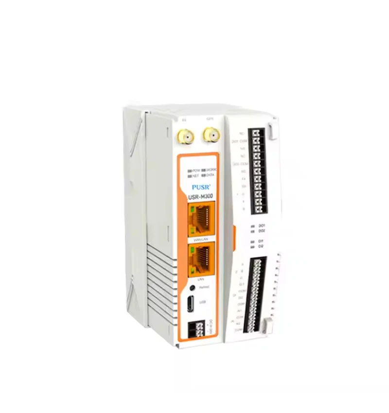 M300 جهاز تحكم عن بعد IO قابل للاستهلاك عالي الأداء وحافة قابلة للتطوير بوابة IOT LTE 4G RS232/485 منافذ تسلسلية تدعم Modbus TCP/RTU