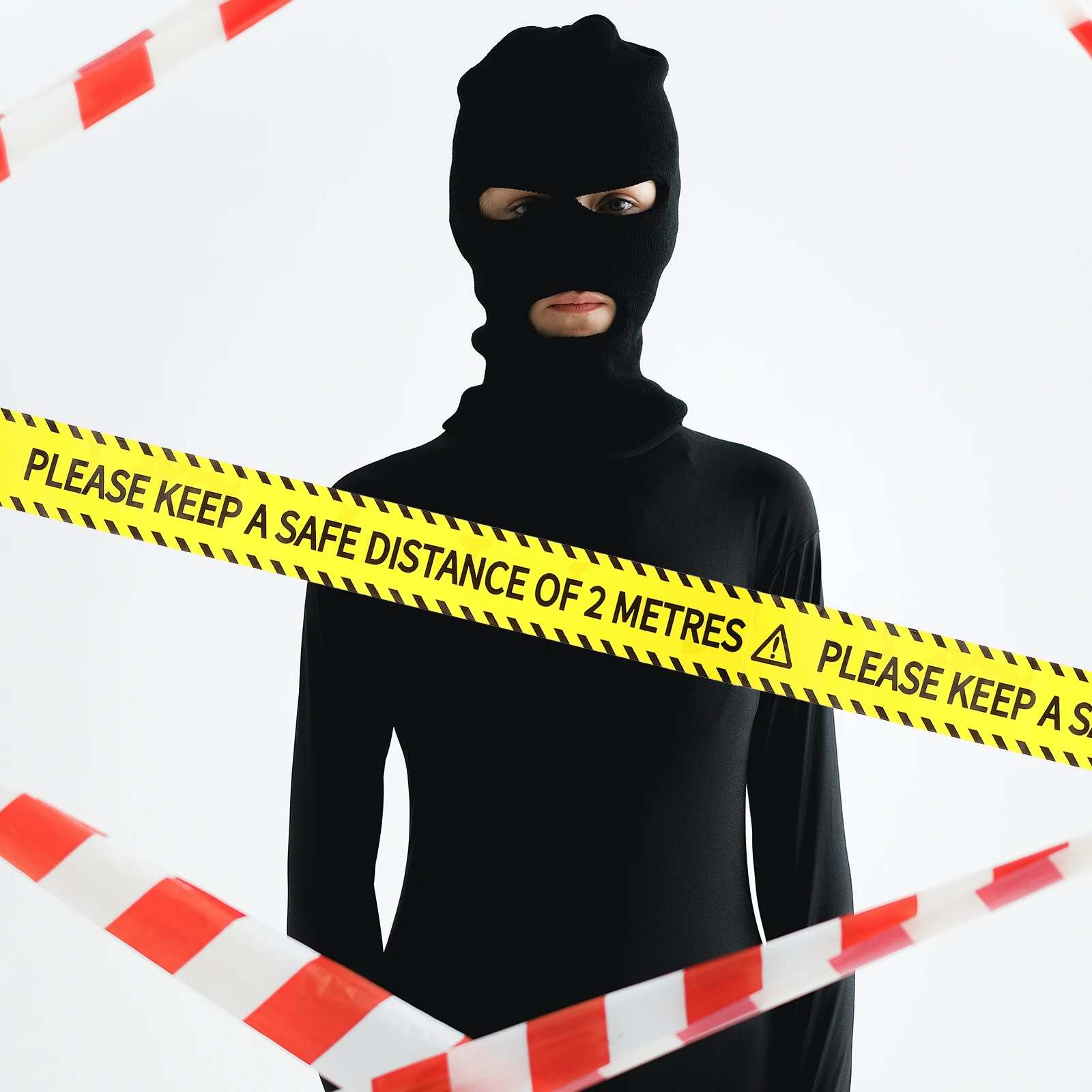 

Caution Tape Letters Yellow Background Bopp Adhesive Safety Floor Decals Warning Signs Stickers Waterproof Tear