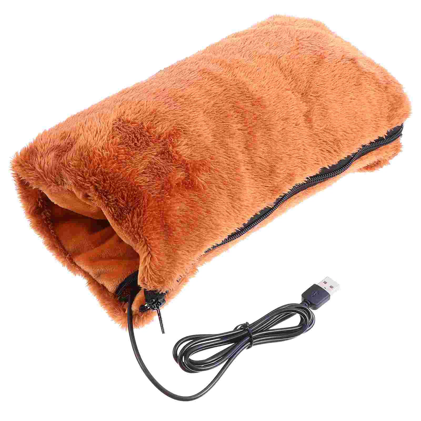 

USB Hand Warmer Heat Pad Pouch Rechargeable Hot Winter Plush Portable Keep Electric Flannel Heating Birthday Gift Man