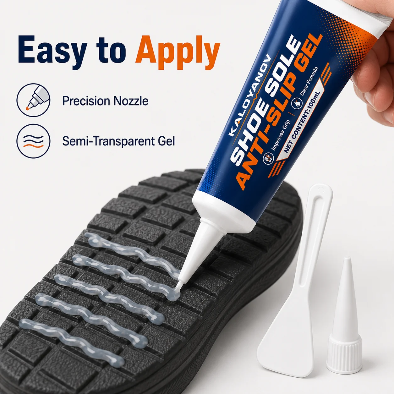 100ml Shoe Sole Anti-Slip Gel Clear Invisible Non-Slip Glue Sneaker Bottom Protector Traction Grip Basketball Repair Care Tools