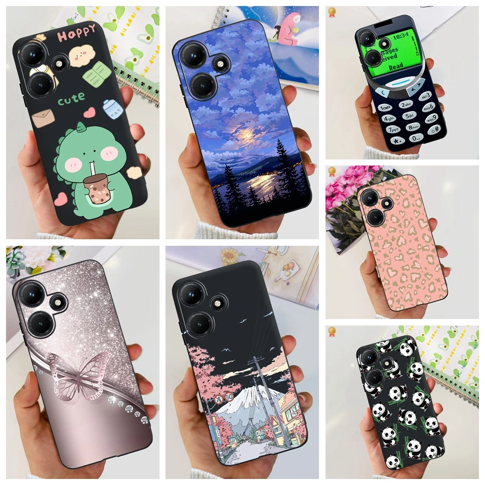 Für Infinix Hot 30i x669 Fall Cartoon Astronaut klar weich TPU Silikon Rückseite für Infinix Hot30i Hot 30i Handy hülle Funda