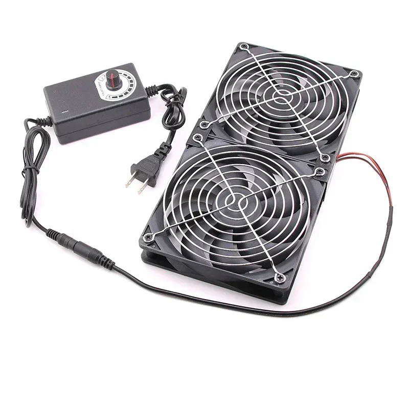 مروحة تبريد كبيرة لتدفق الهواء للحيوانات الأليفة ، مروحة عادم للتحكم في سرعة المزرعة ، 12 *