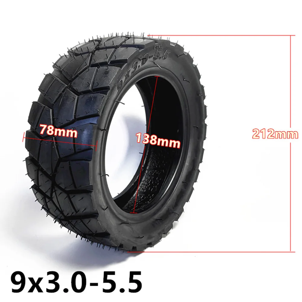 9*3.00-5.5 Tire 9 Inch Vacuum Tire Not Easy To Deform Wear-resistant Better Grip Scooter Maintenance Not Easily Damaged