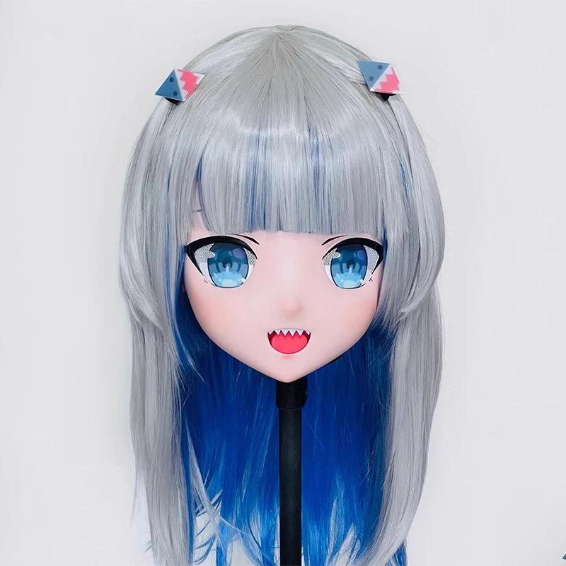 Blocco completo della fascia Personalizza la bambola Crossdress completa Personaggio dei cartoni animati femminile/ragazza Kig Cosplay Maschere Kigurumi anime giapponesi