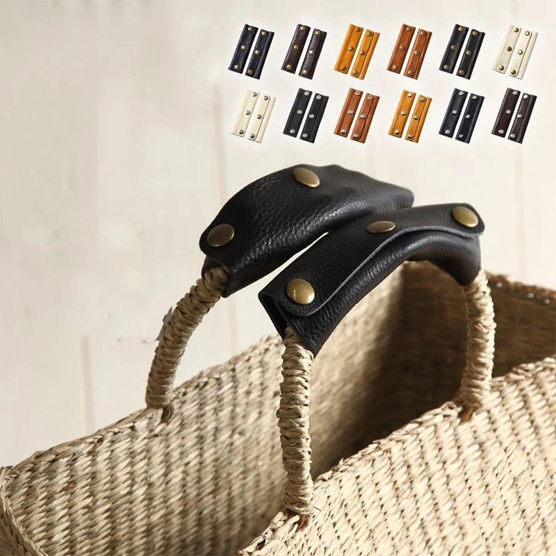 Juste de Protection pour Poignée de Valise en Cuir Rond, Accessoire Anti-AVC pour Poussette