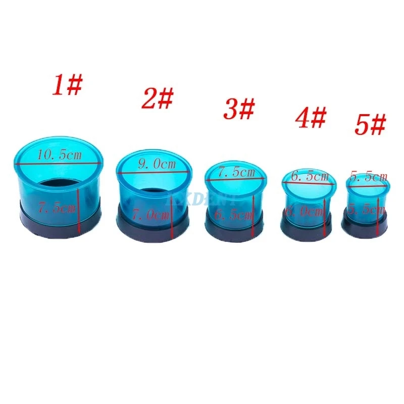 1pcs Dental Flasks Rings Plastic Blue Casting Flasks Rings Round Formers Base Wax Dentistry Lab Tools