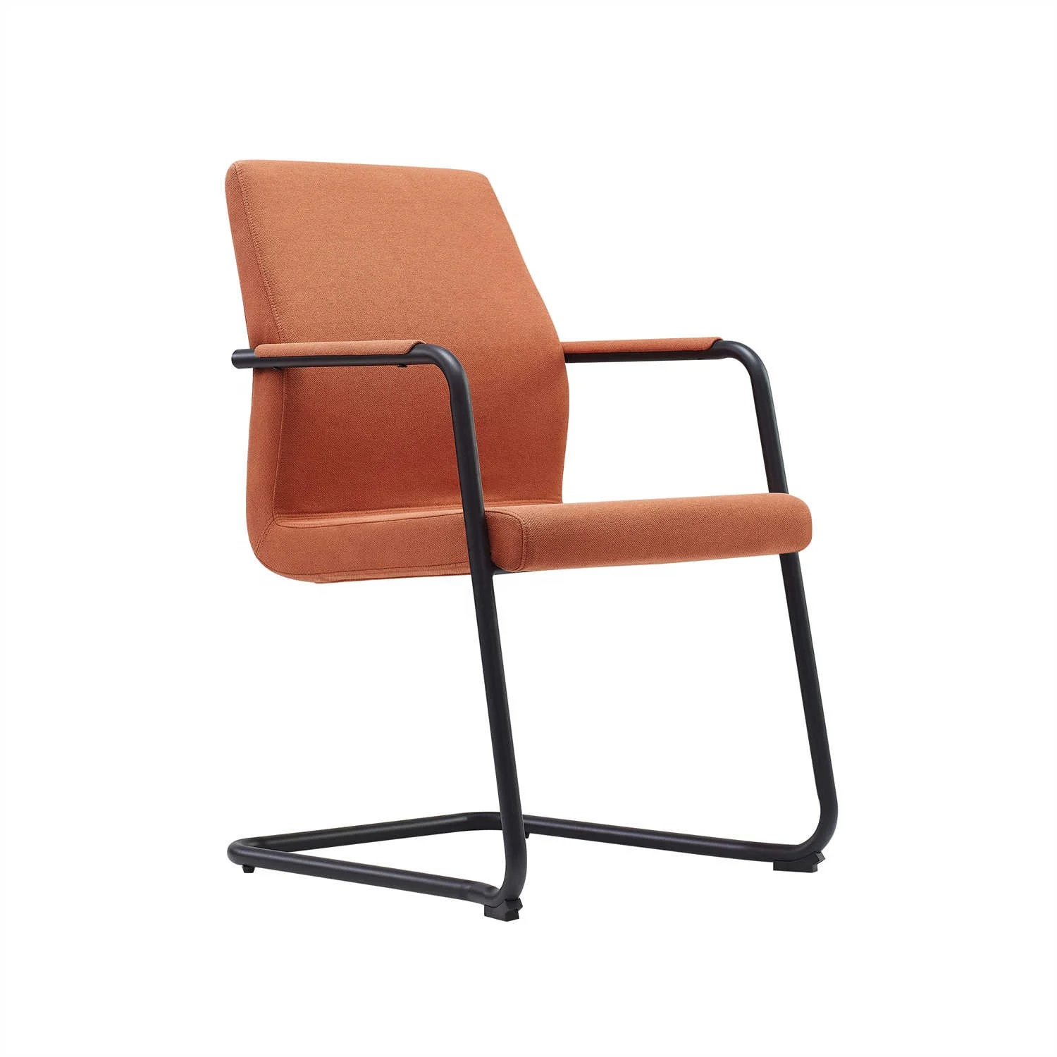 Stack Armchair PU Leather Conference Meeting Chair Stacking Leisure Chair Office Guest Chair